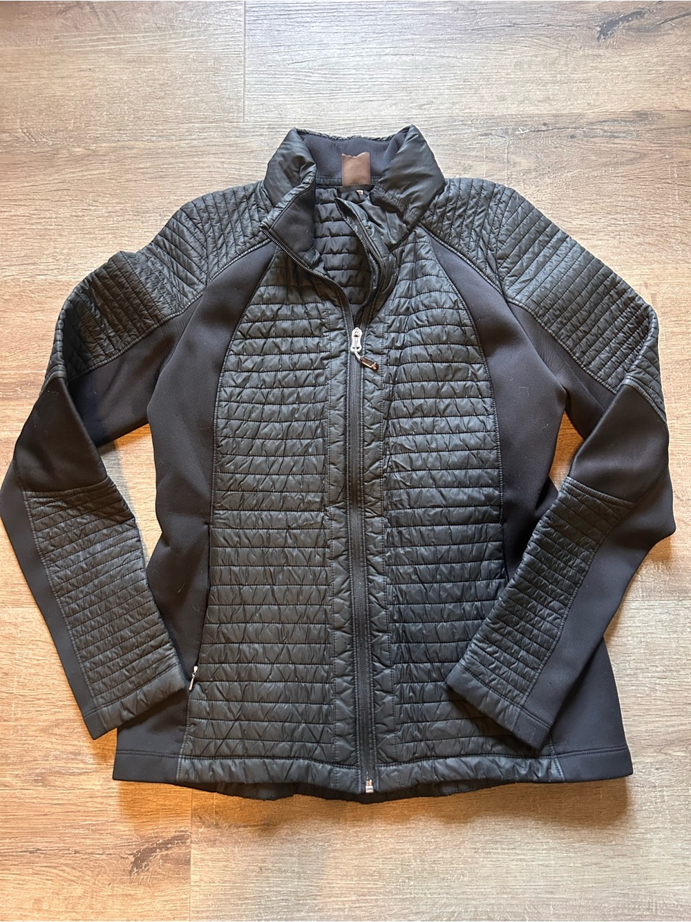 CALIA by Carrie Underwood Jacket Womens M Black Hybrid Puffer Full Zip